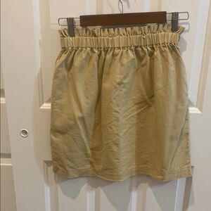 Tan Bubble Mini Skirt